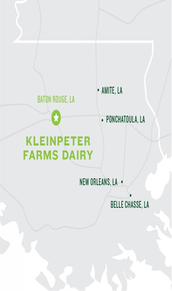 Kleinpeter Farms Dairy Map